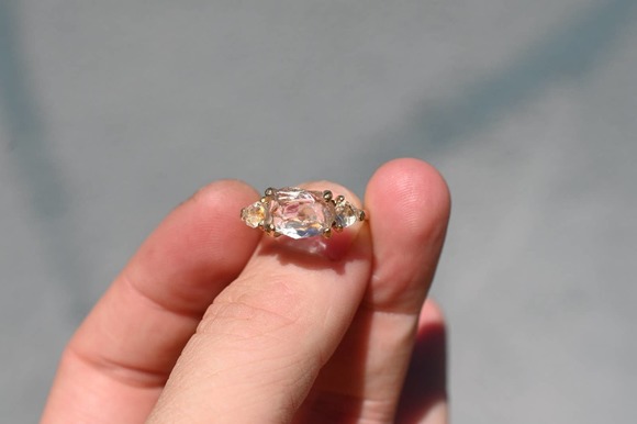 Crystal clear Lake County diamond ring size 5 6 7 8 9 10 - Picture 2 of 4